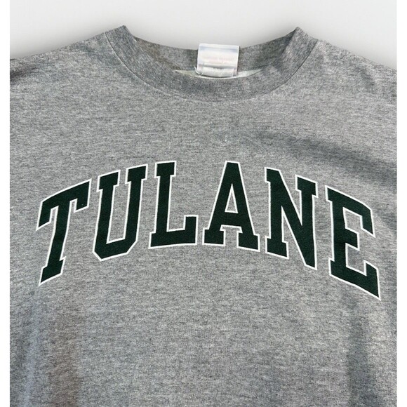 Vintage Champion Tulane University Sweatshirt Gray Crewneck Sz Small - Picture 4 of 5